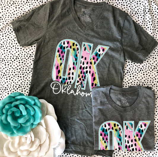 OKLAHOMA 2023: OK Minted Dots (CREW NECK or VNECK)